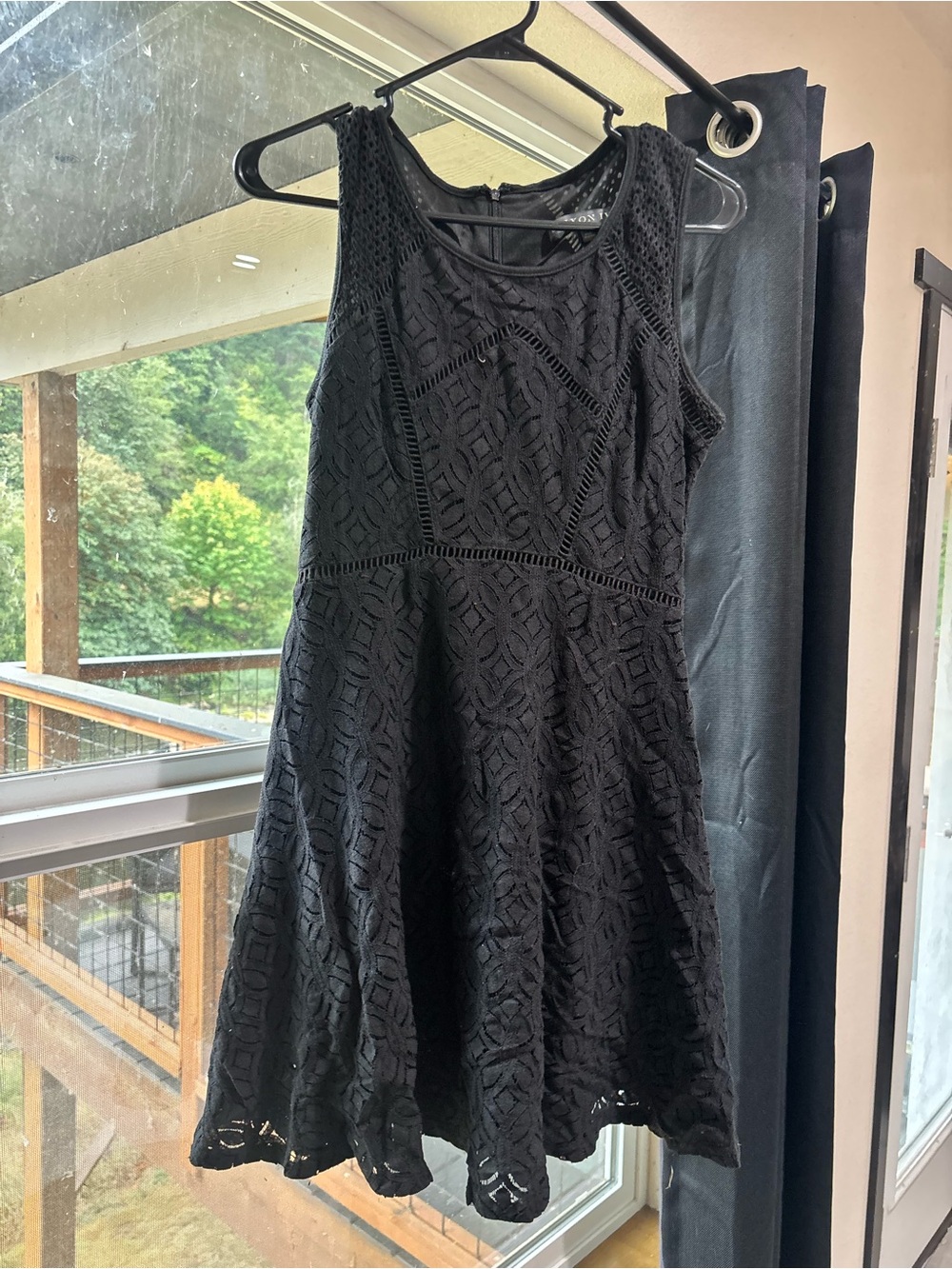 Brixon Ivy Black Lace Fit & Flare Dress